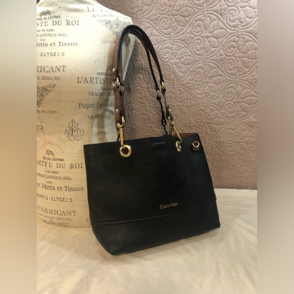 Calvin Klein Reversible tote black/brown